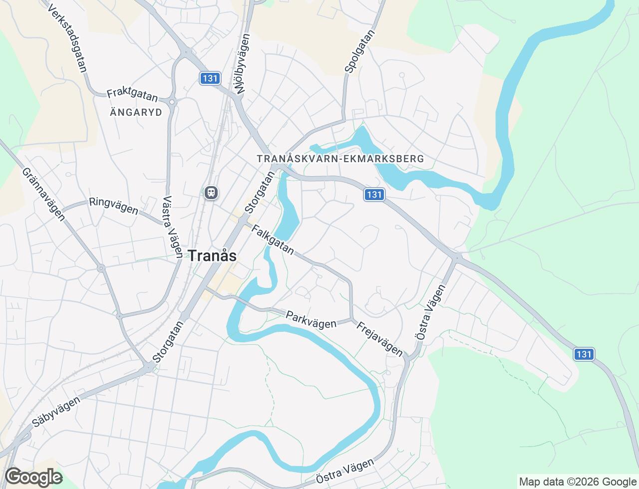 Karta över Nämndemansgatan 8 i 35 Tranås