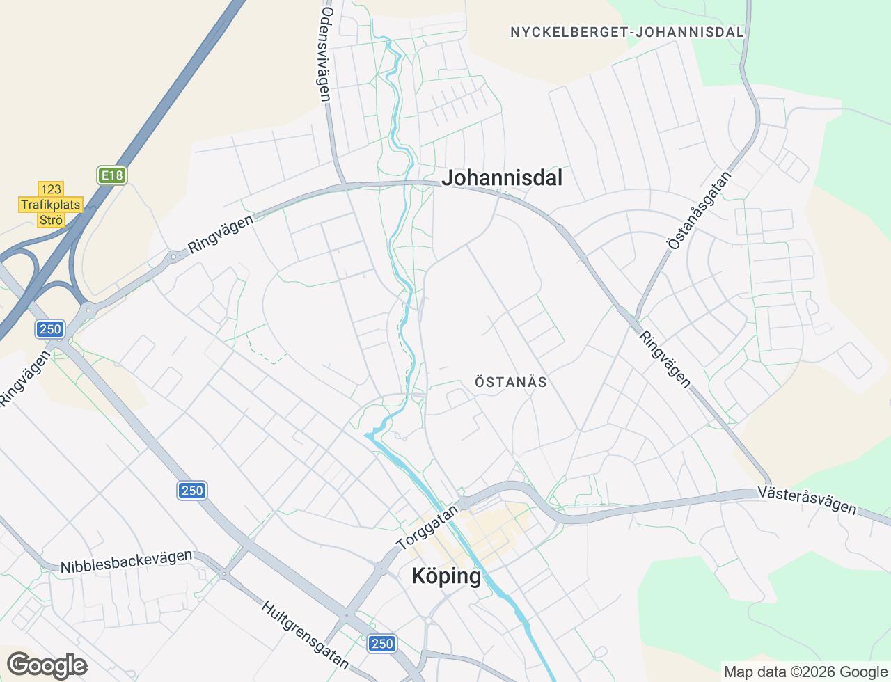 Karta över Tunadalsgatan 28C i 40 Köping