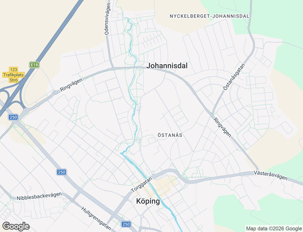 Karta över Tunadalsgatan 34C i 40 Köping