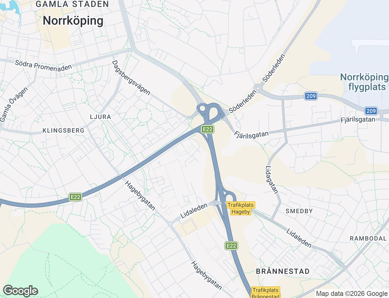 Karta över Grundläggaregatan 118 i 48 Norrköping