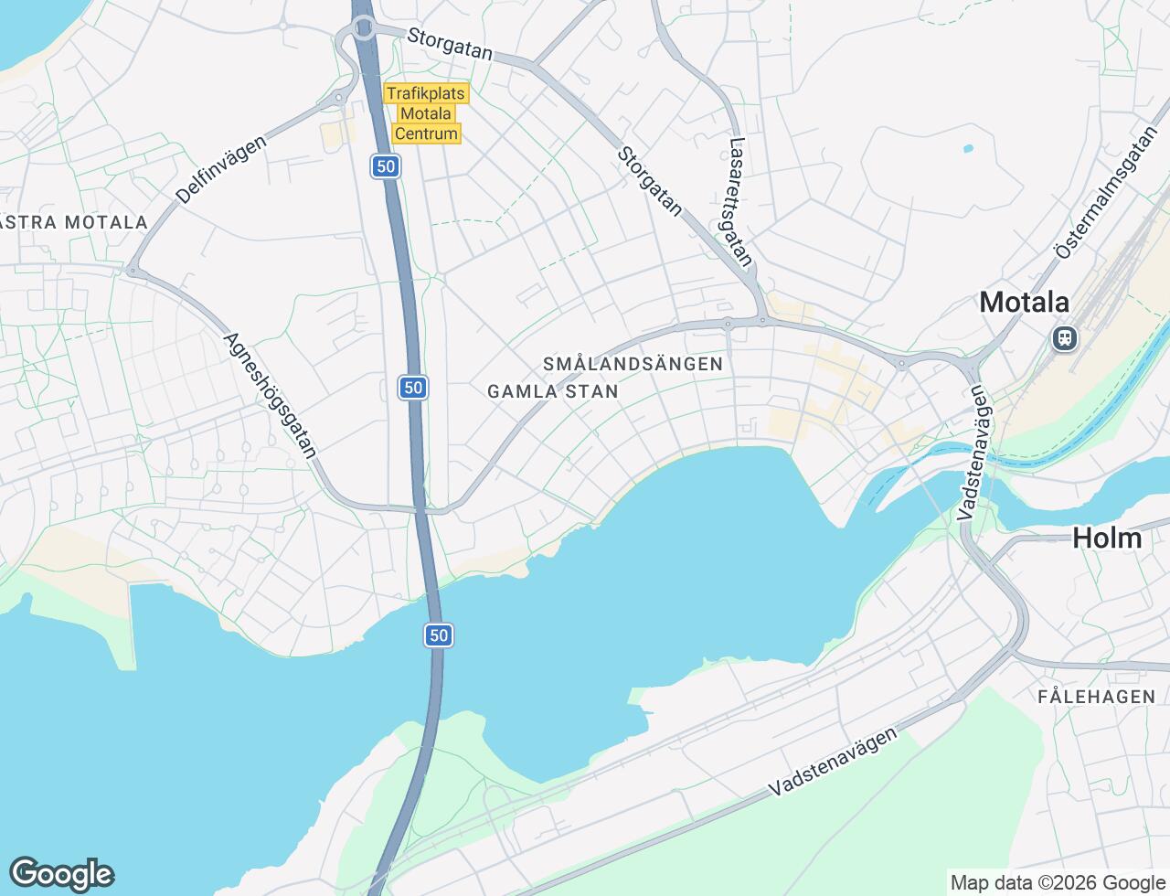 Karta över Bispmotalagatan 33L i 30 Motala
