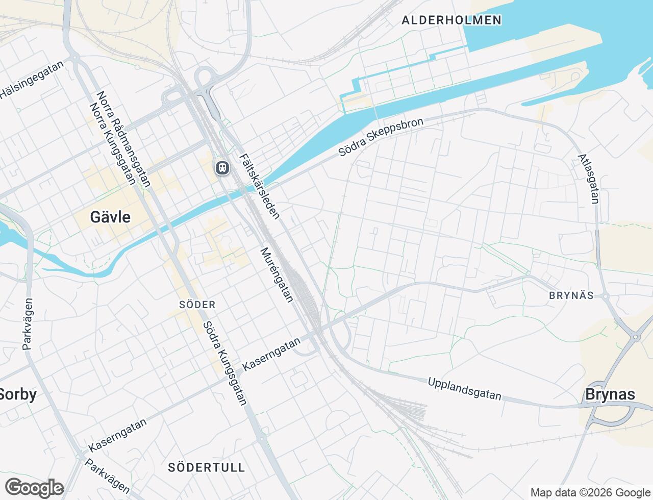 Karta över Boothsgatan 8 C i 80 Gävle