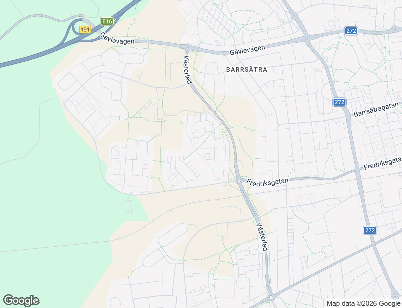 Karta över Smultronbacken 16B i 37 Sandviken