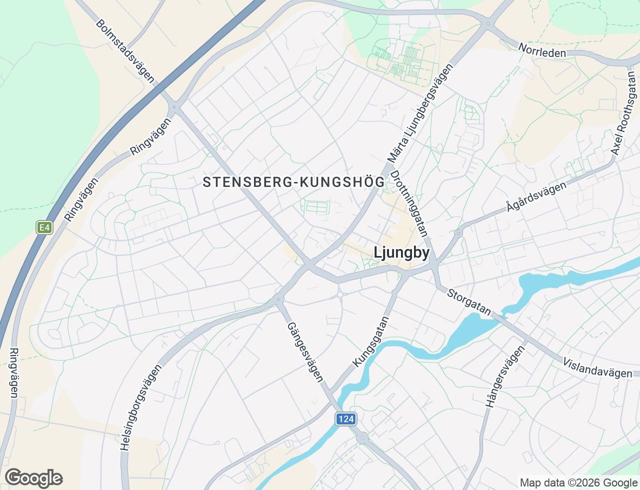 Karta över Skomakargränd 1 i 35 Ljungby