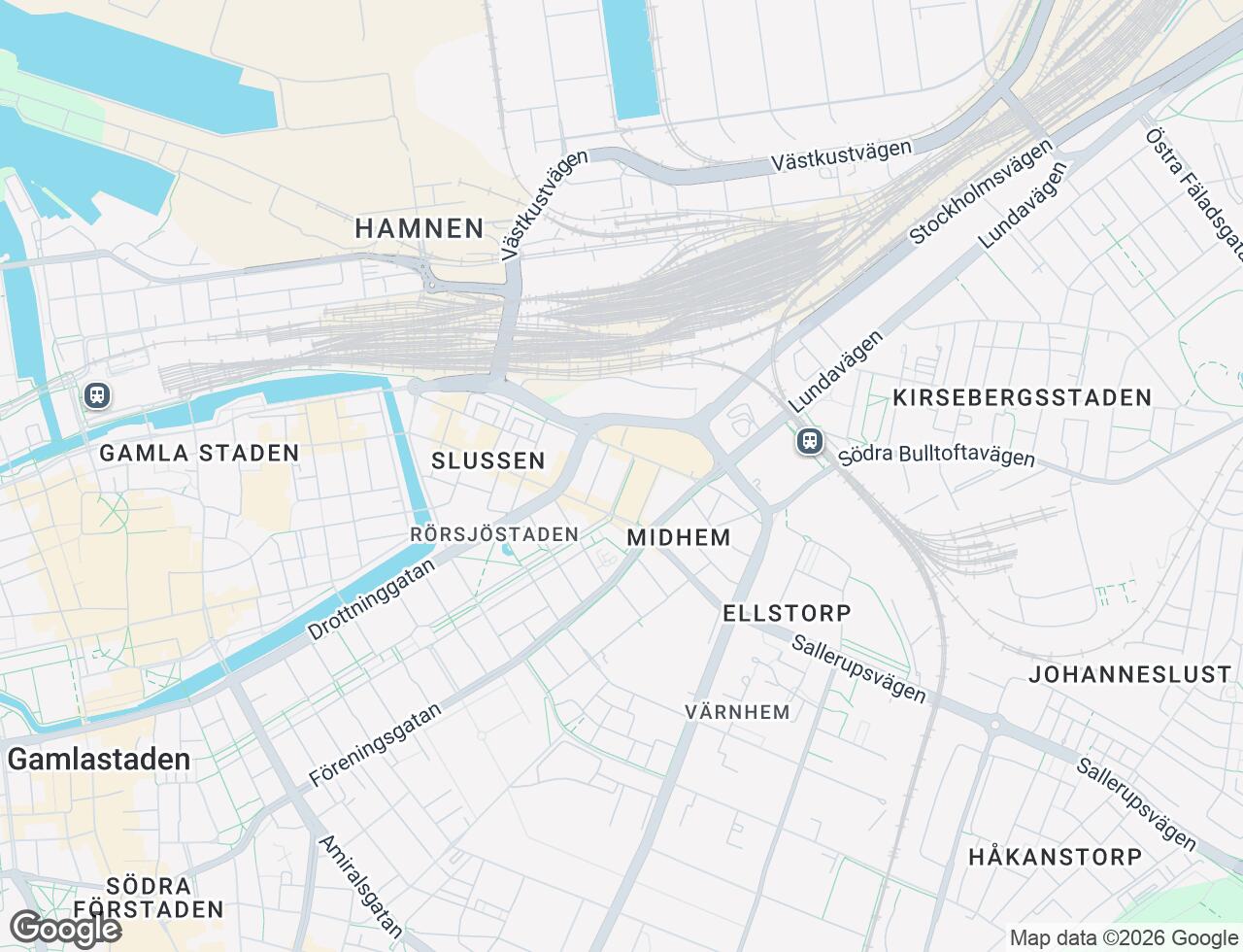 Karta över Pilgatan 8 i 12 Malmö