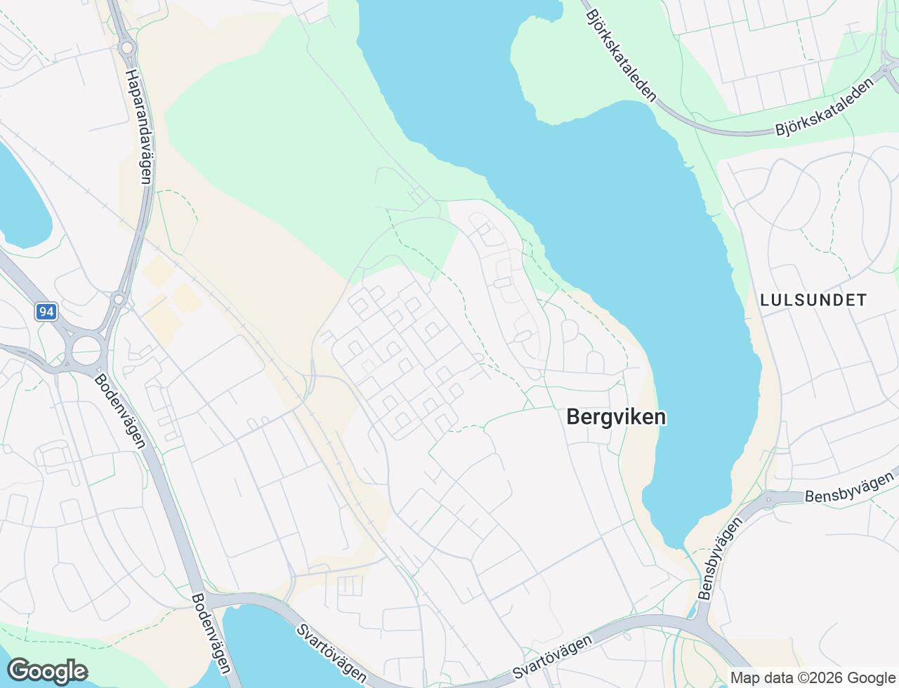 Karta över Lingonstigen 187 i 33 Luleå