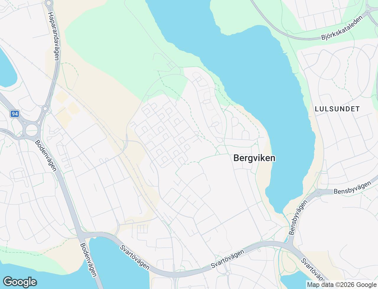Karta över Lingonstigen 231 i 33 Luleå