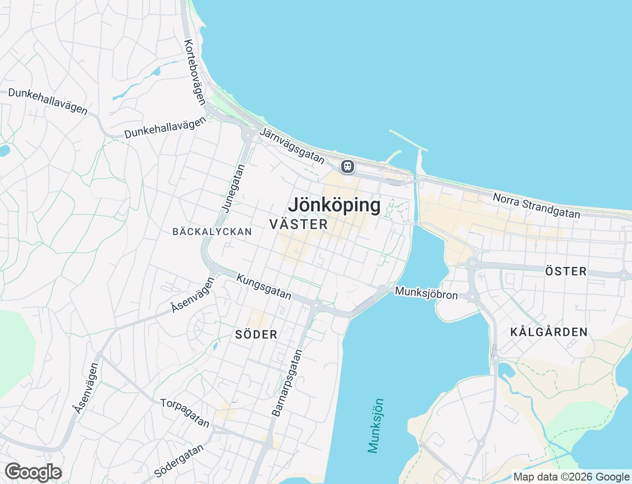 Karta över Oxtorgsgatan 14 i 17 Jönköping
