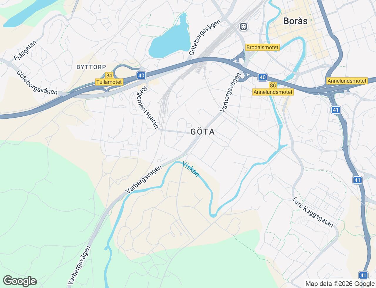 Karta över Majorsgatan 4A i 31 Borås