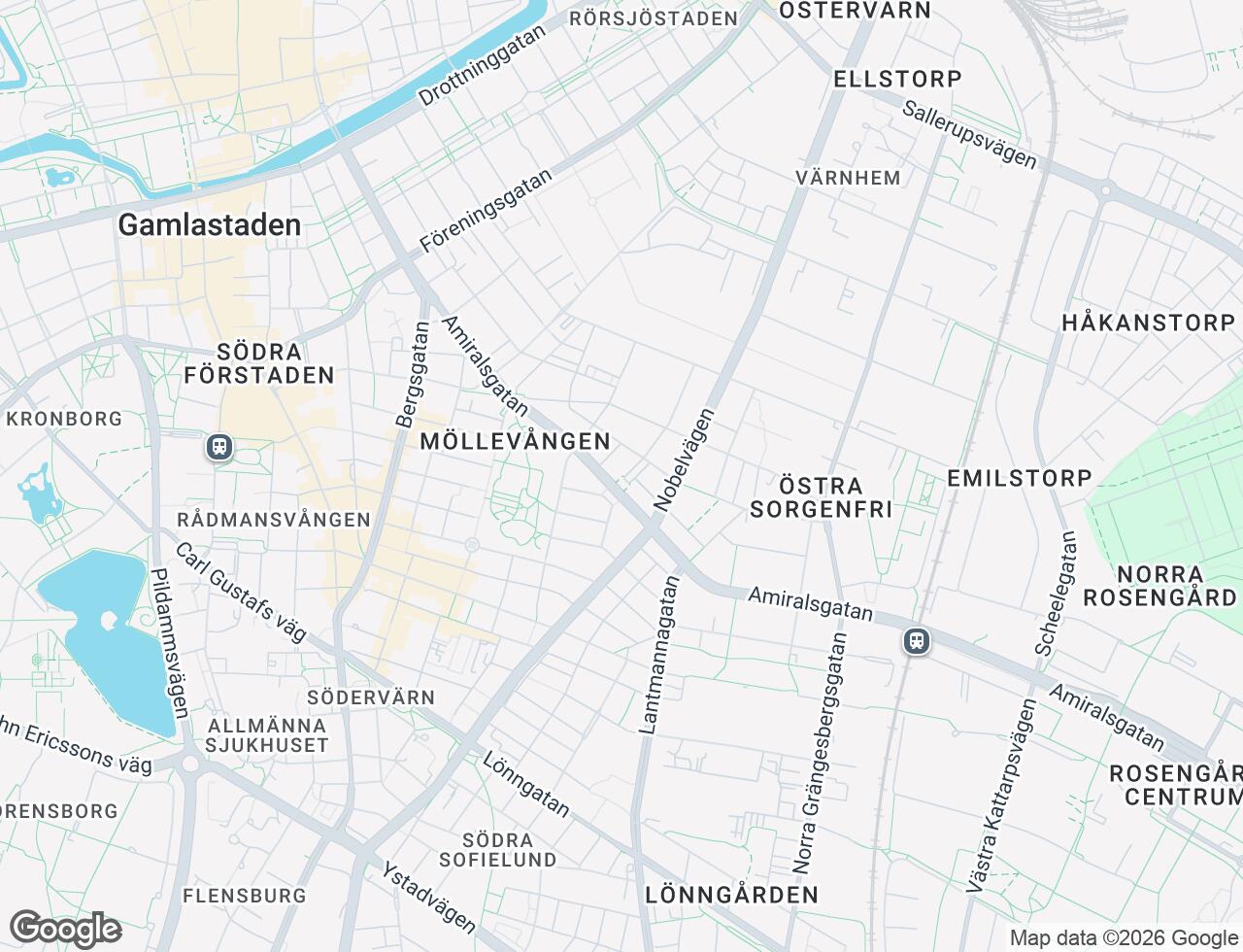 Karta över Karlskronaplan 4B i 36 Malmö
