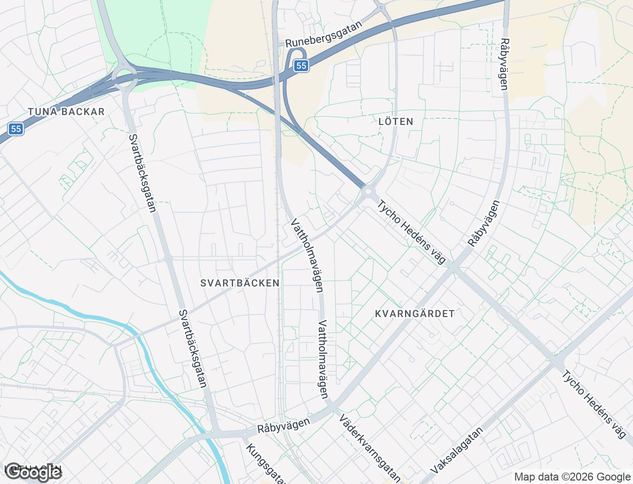 Karta över Gamla Uppsalagatan 51D i 25 Uppsala