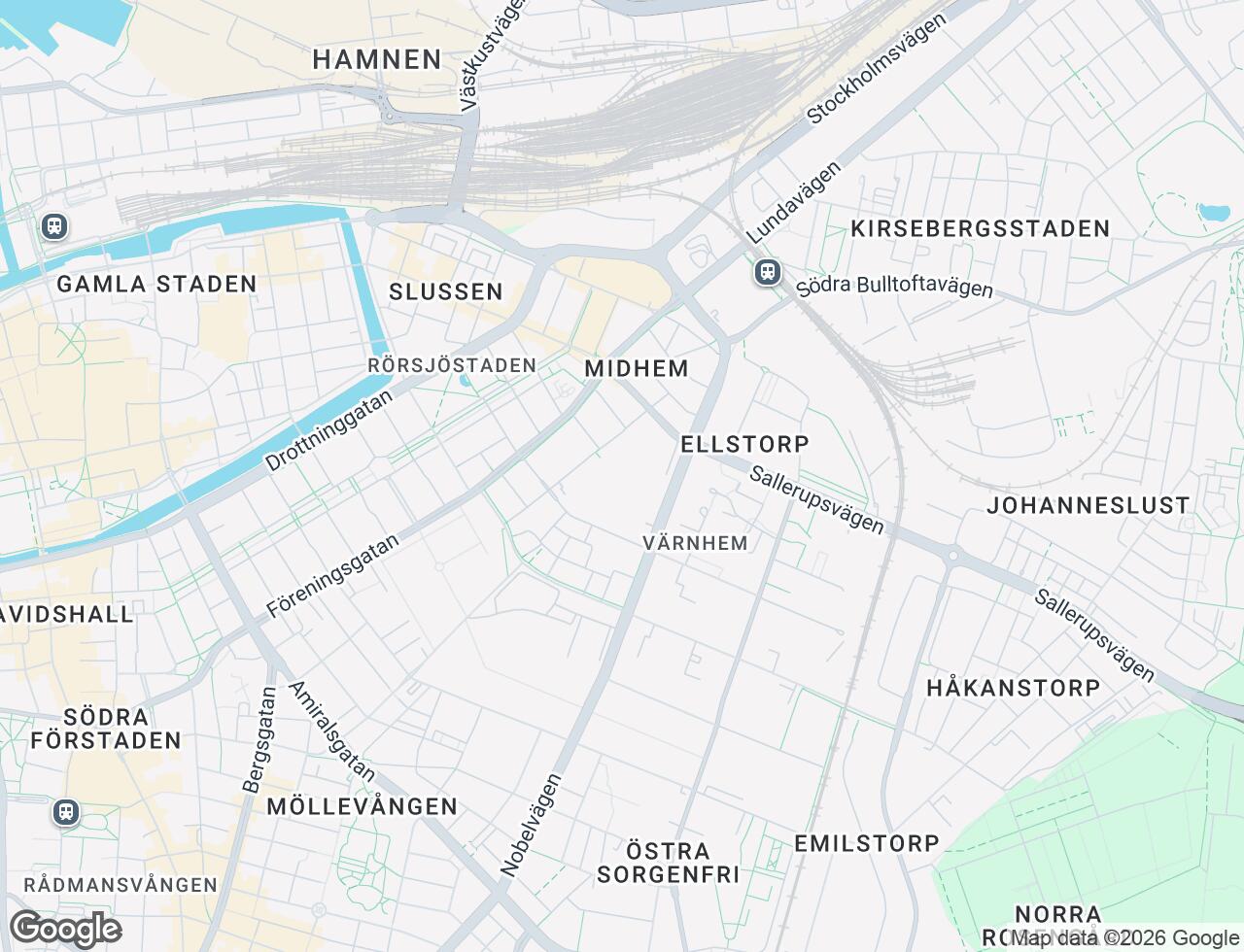 Karta över Zenithgatan 56 i 14 Malmö