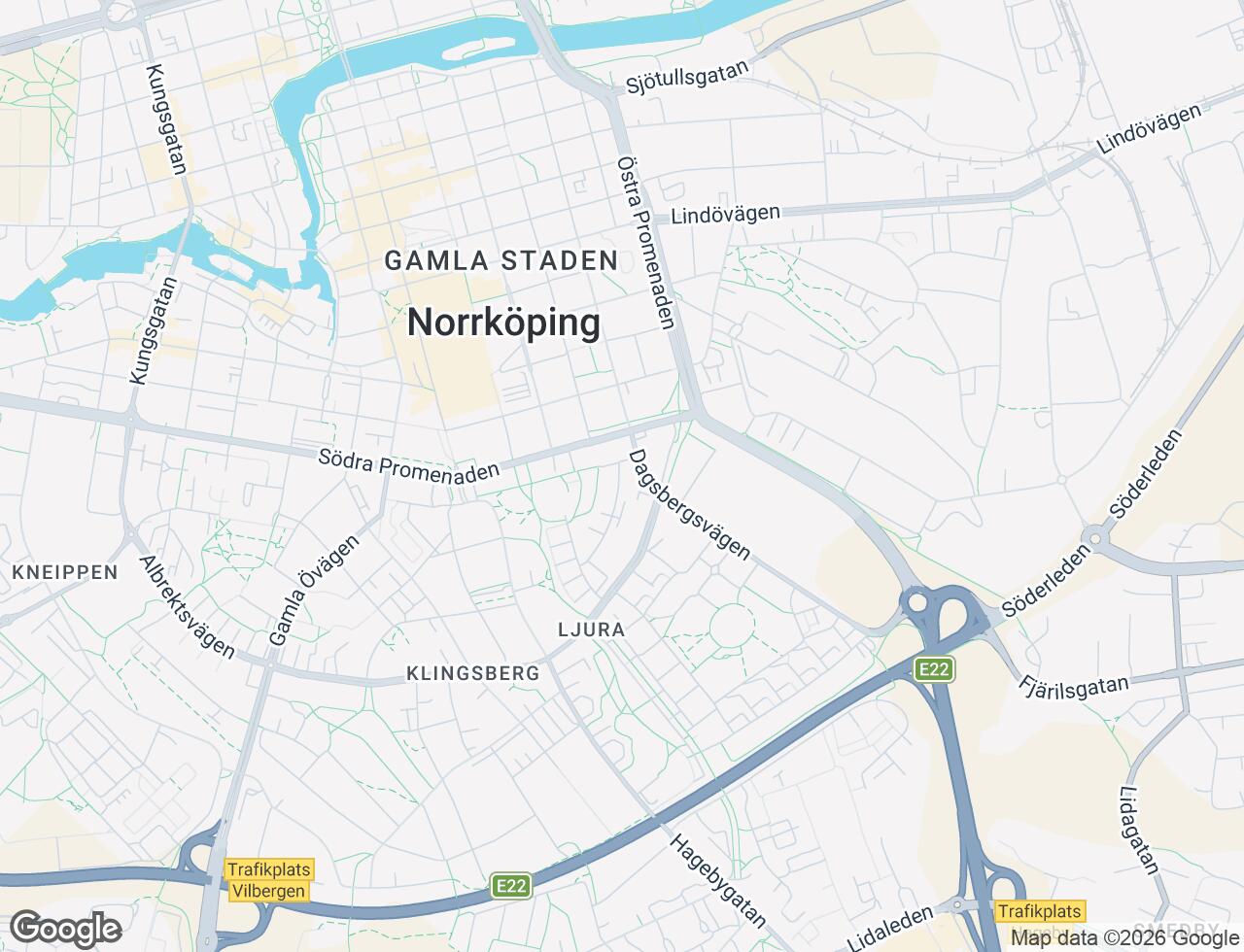 Karta över Lagergrensgatan 13 i 50 Norrköping