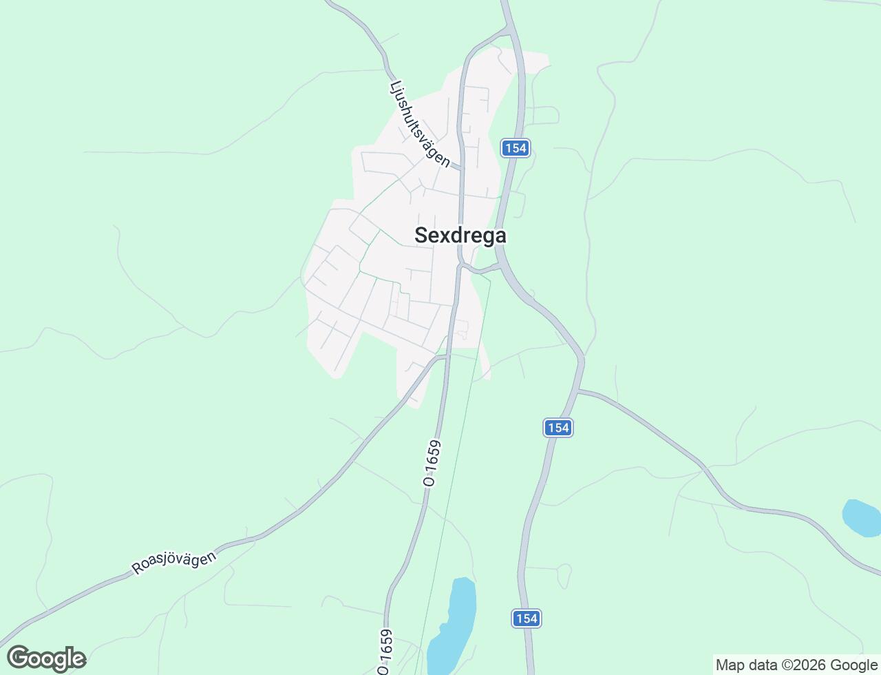Karta över Roasjövägen 12B i 77 Sexdrega