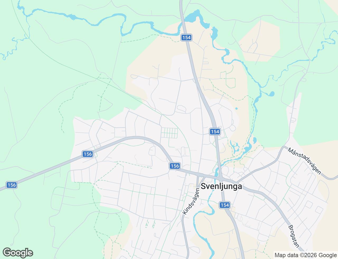 Karta över Syrengatan 6A i 52 Svenljunga