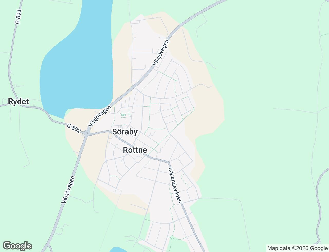 Karta över Skansvägen 166 i 40 Rottne