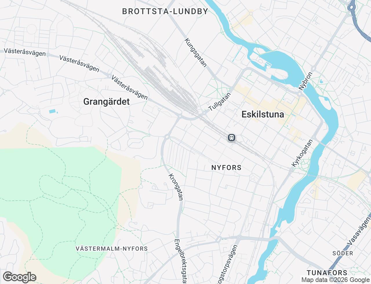 Karta över Bergsgatan 30A i 26 Eskilstuna