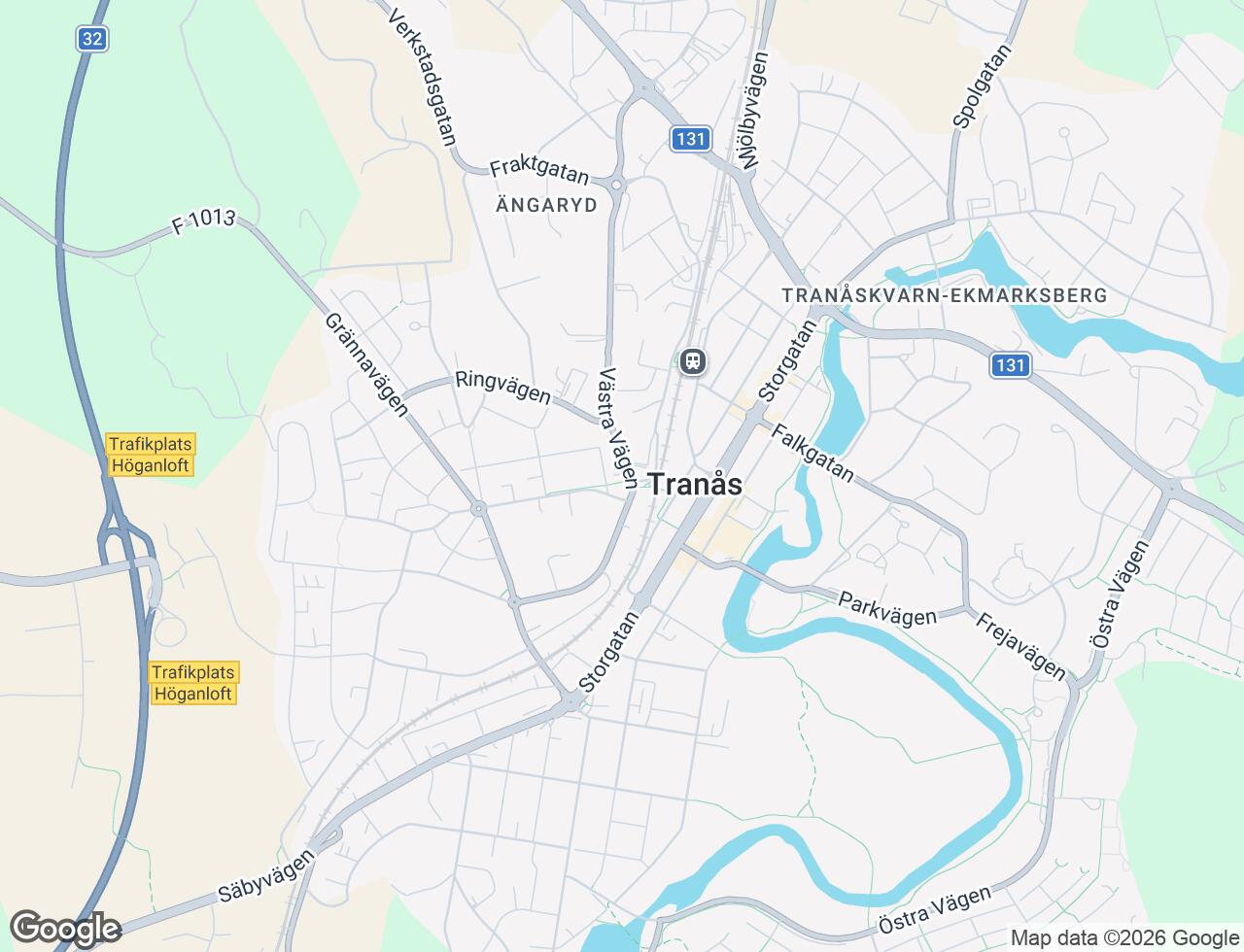 Karta över Västra Vägen 7B i 41 Tranås