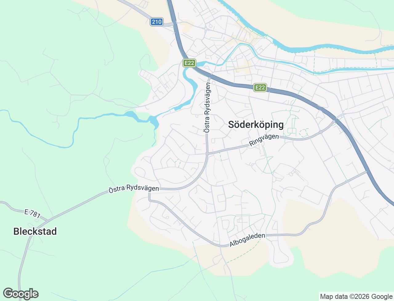 Karta över Ringvägen 21A i 32 Söderköping