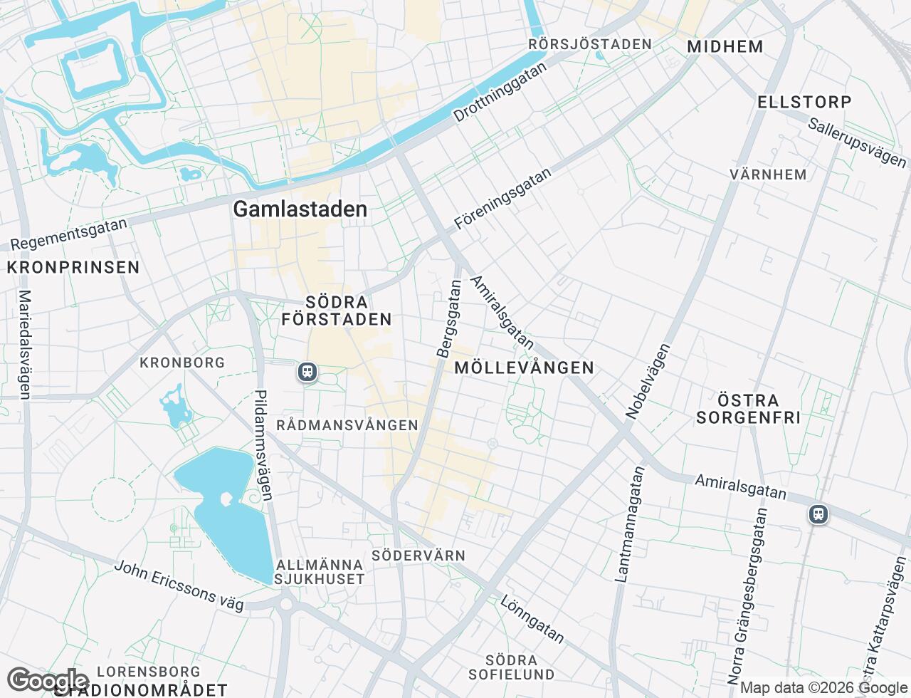Karta över Monbijougatan 10B i 53 Malmö