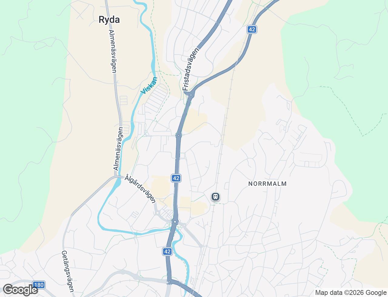 Karta över Skogshyddegatan 14 i 31 Borås