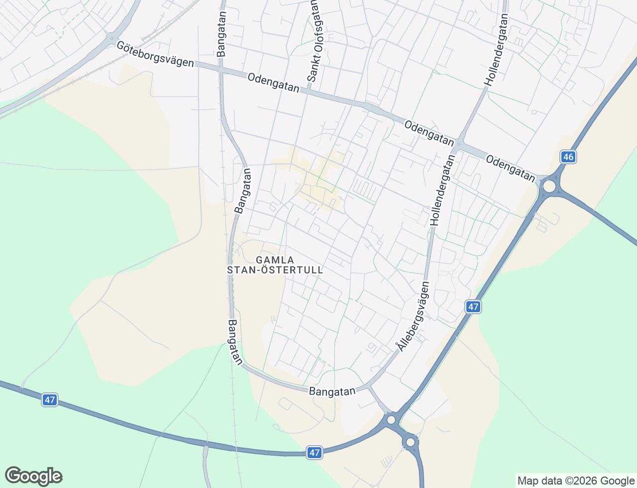 Karta över Hwassgatan 3B i 40 Falköping