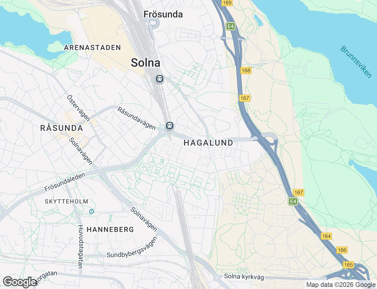 Karta över Forngränd 2B i 68 Solna