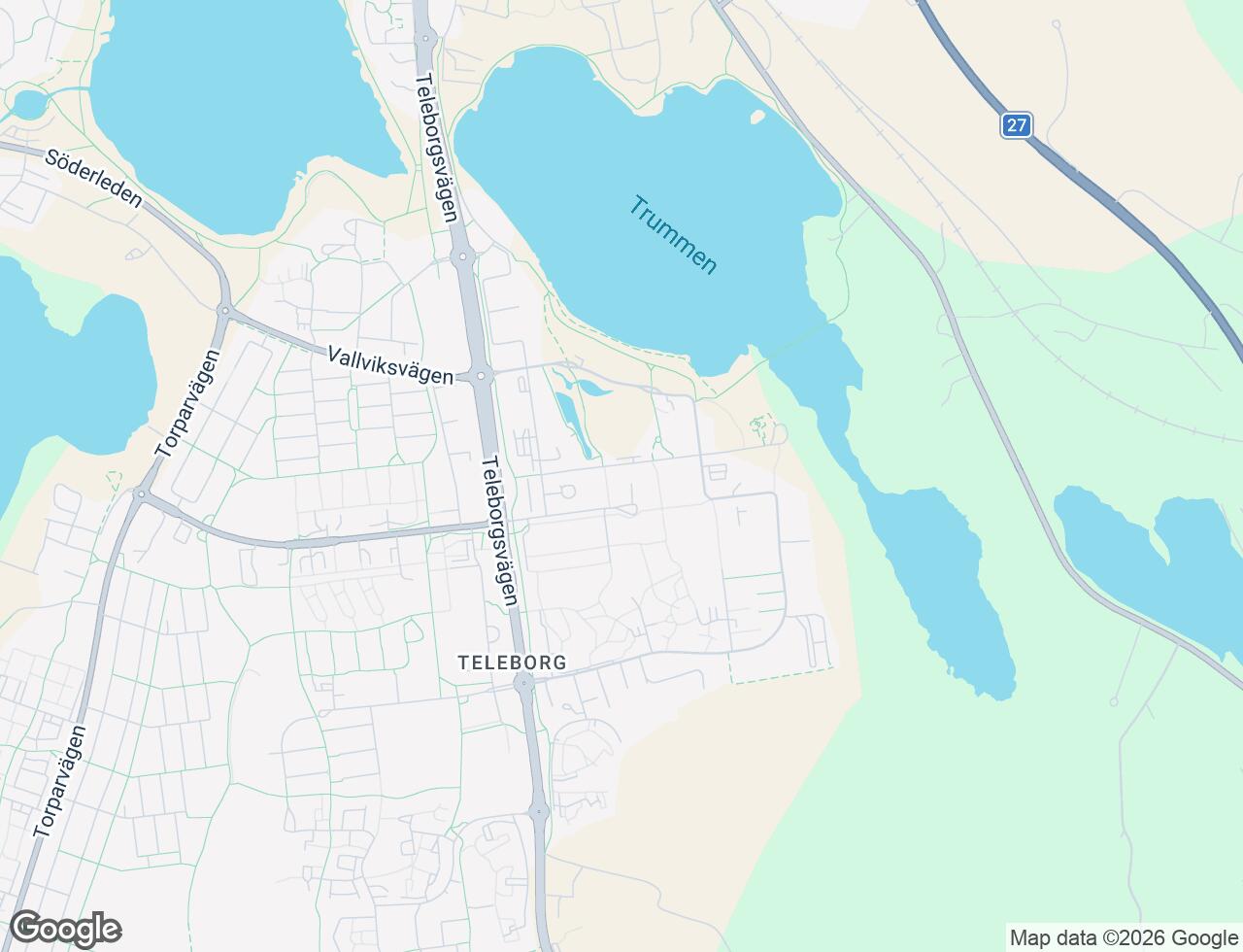 Karta över Vejdes plats 4B i 52 Växjö