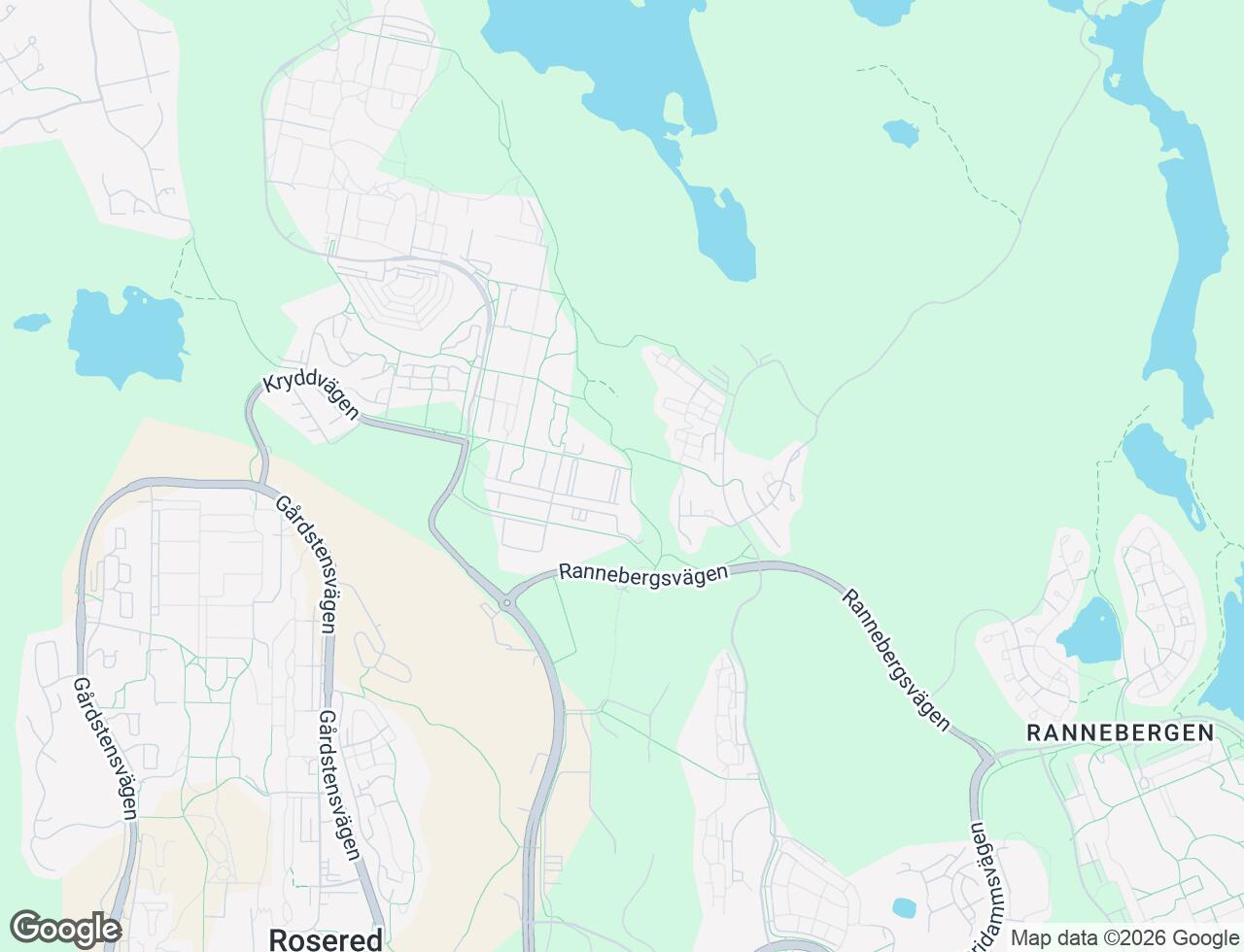 Karta över Kummingatan 122 i 43 Angered