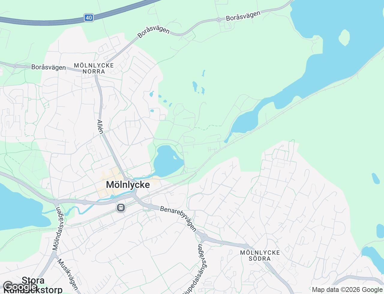Karta över Bruksgatan 7 i 35 Mölnlycke