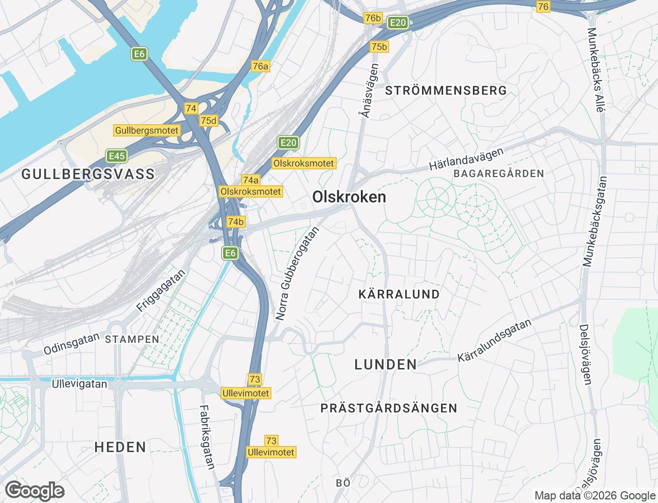 Karta över Mäster Johansgatan 16 i 62 Göteborg