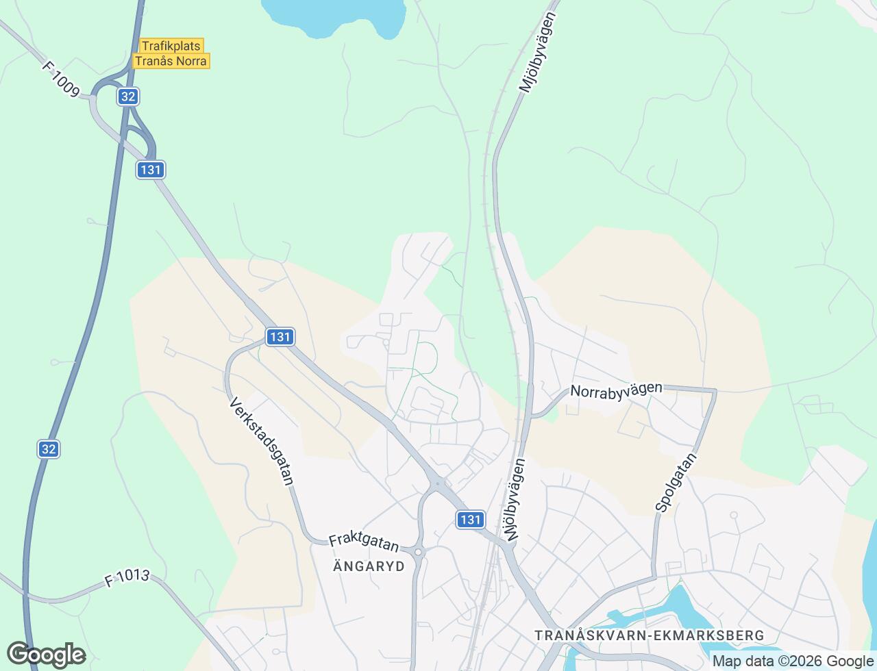 Karta över Granitgatan 7 i 42 Tranås