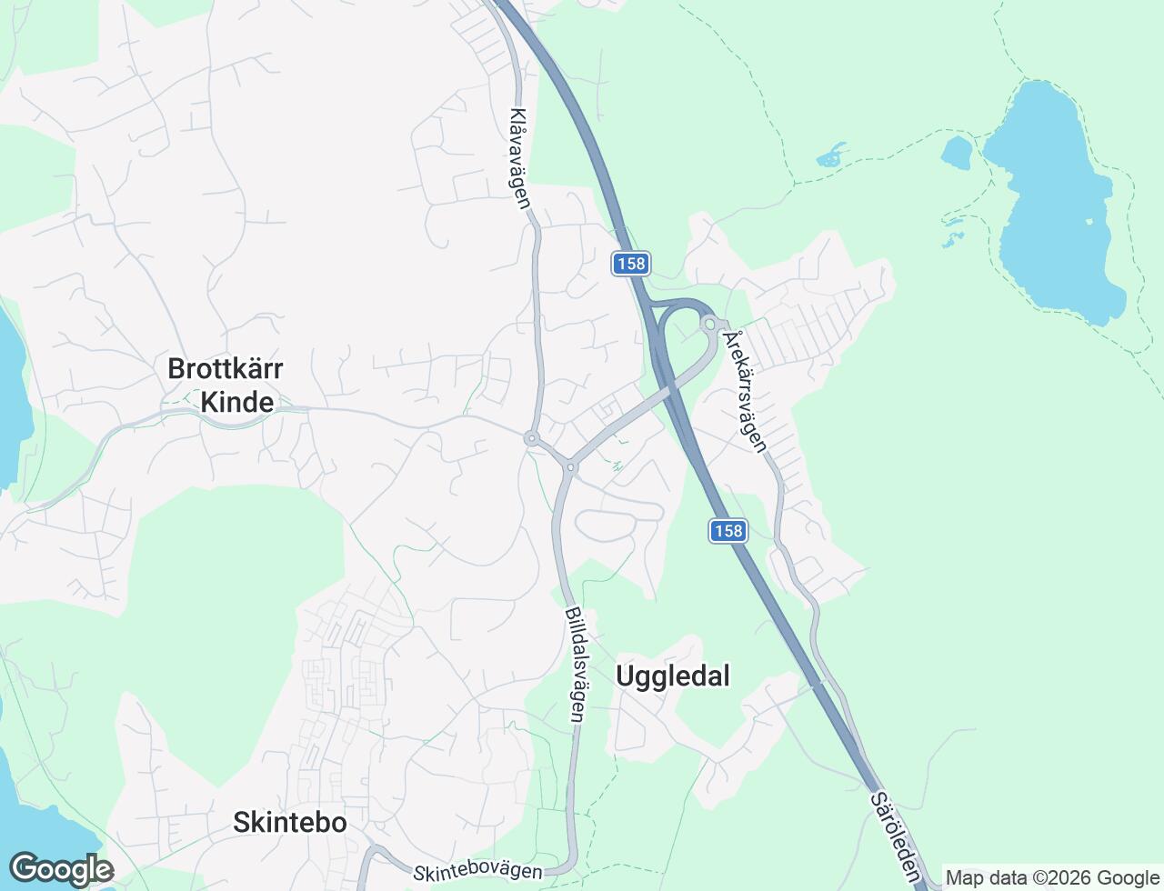 Karta över Hovås Allé 45 i 57 Hovås