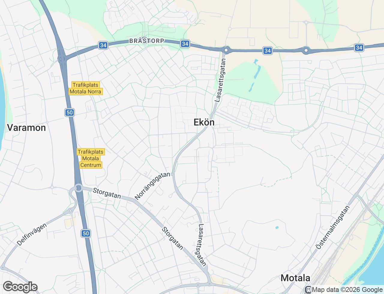 Karta över Ulaxgatan 69K i 54 Motala