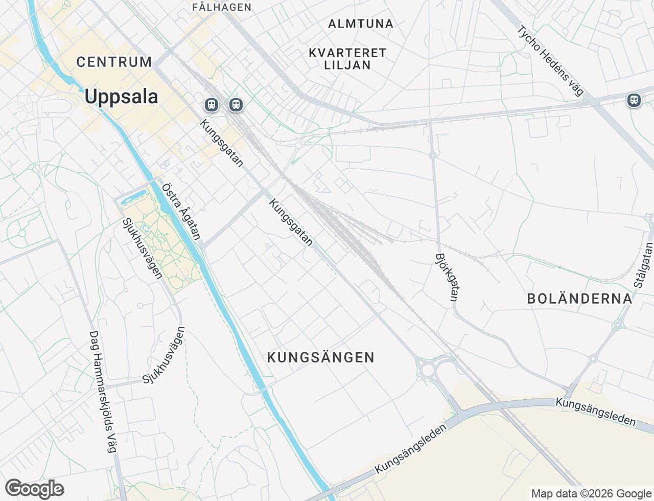 Karta över Kryddblandargatan 39 i 41 Uppsala