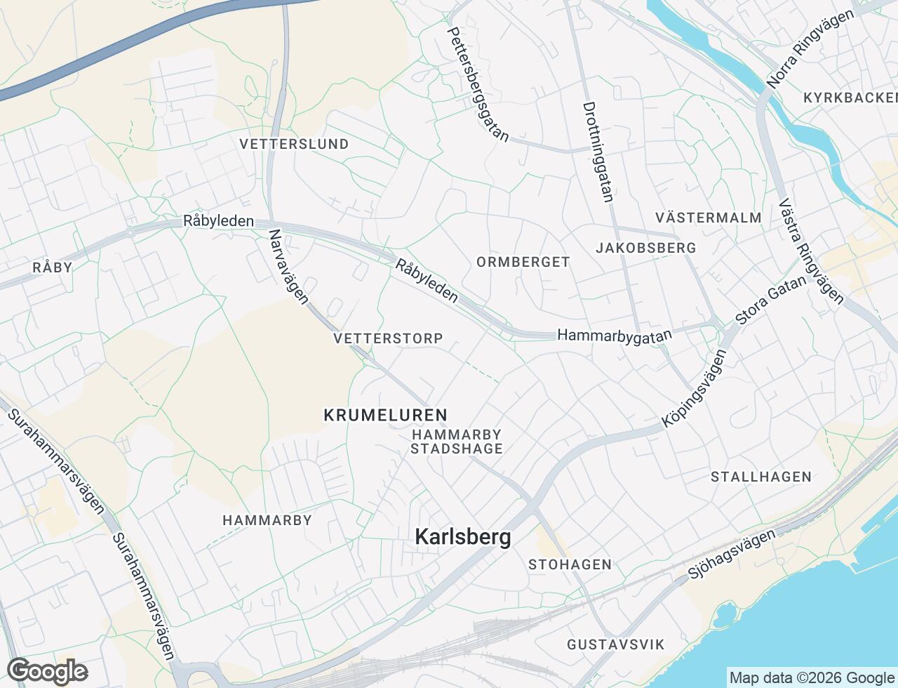 Karta över Karlavagnsgatan 4 i 68 Västerås