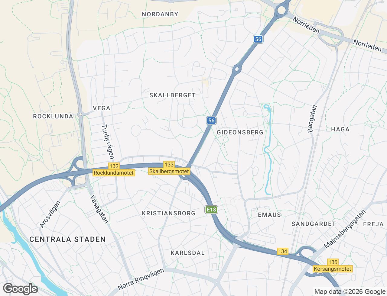 Karta över Skallbergsgatan 8D i 21 Västerås