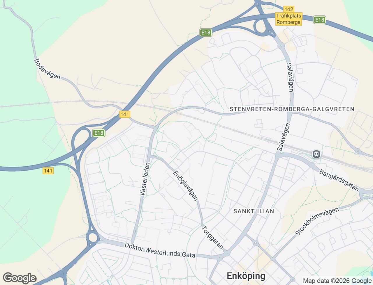 Karta över Örtagatan 6 i 32 Enköping