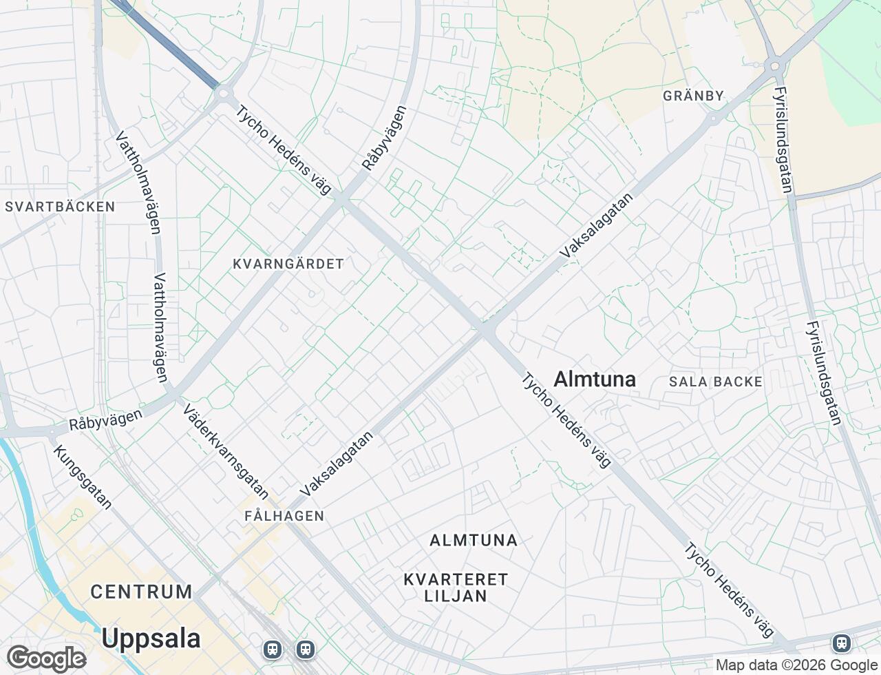 Karta över Kvarnkammargatan 4 i 20 Uppsala