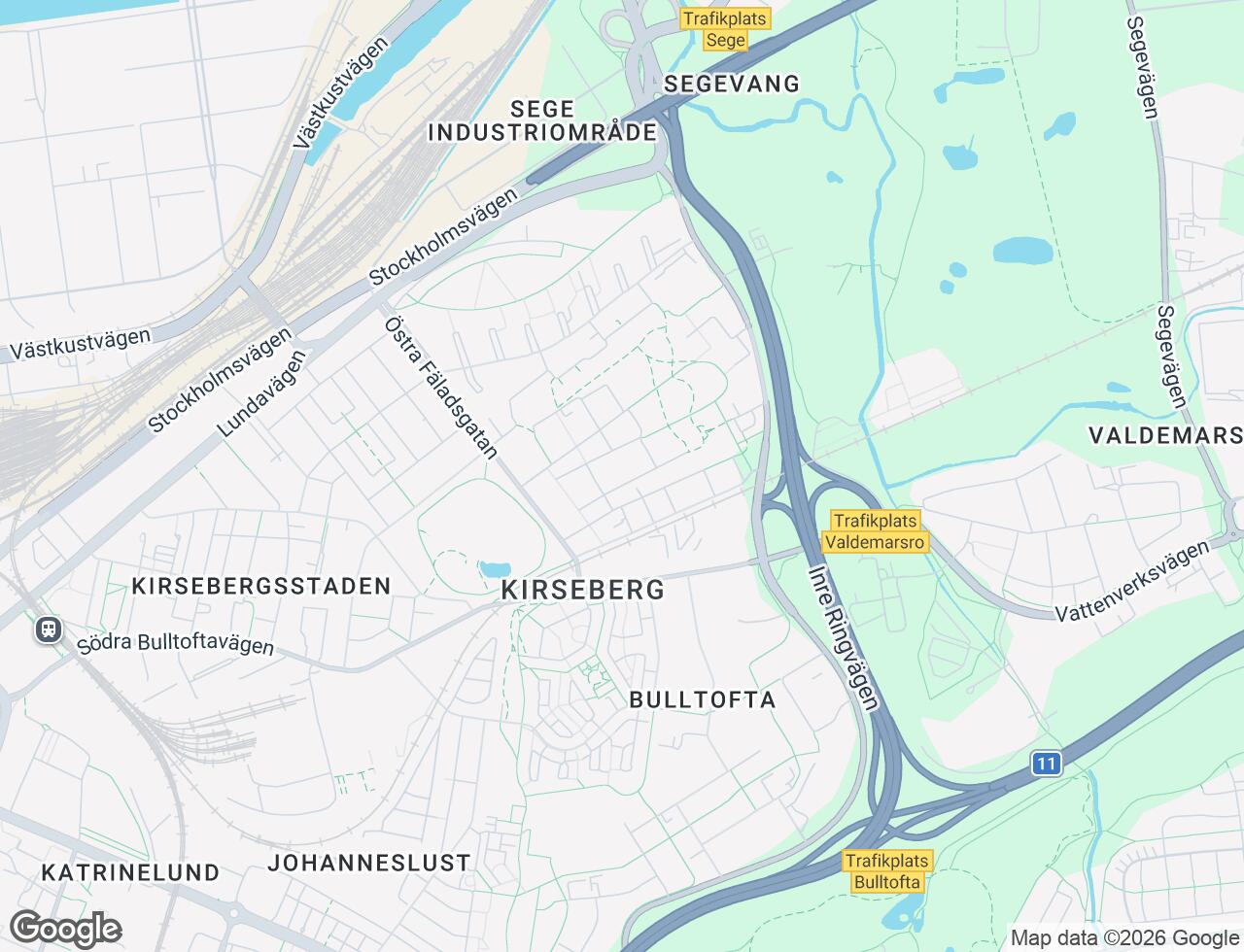 Karta över Ruben Holmströms gata 6 i 50 Malmö