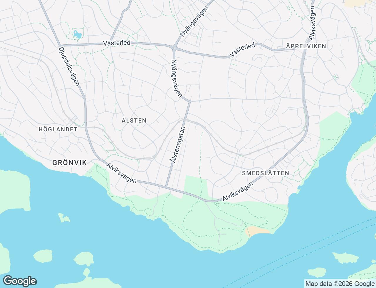 Karta över Storskogsvägen 7 i 65 Bromma