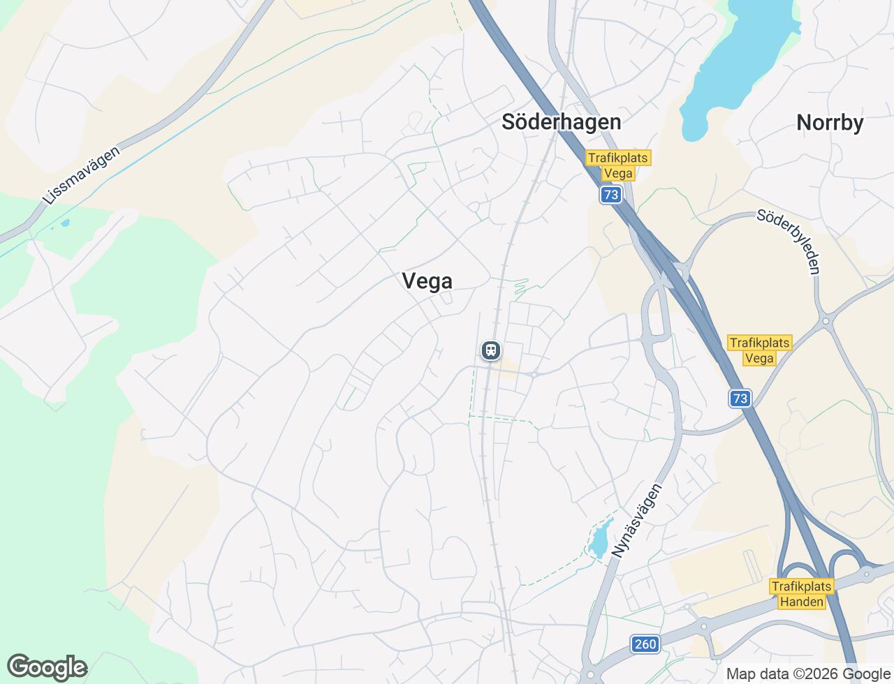 Karta över Vardövägen 49 i 57 Vega