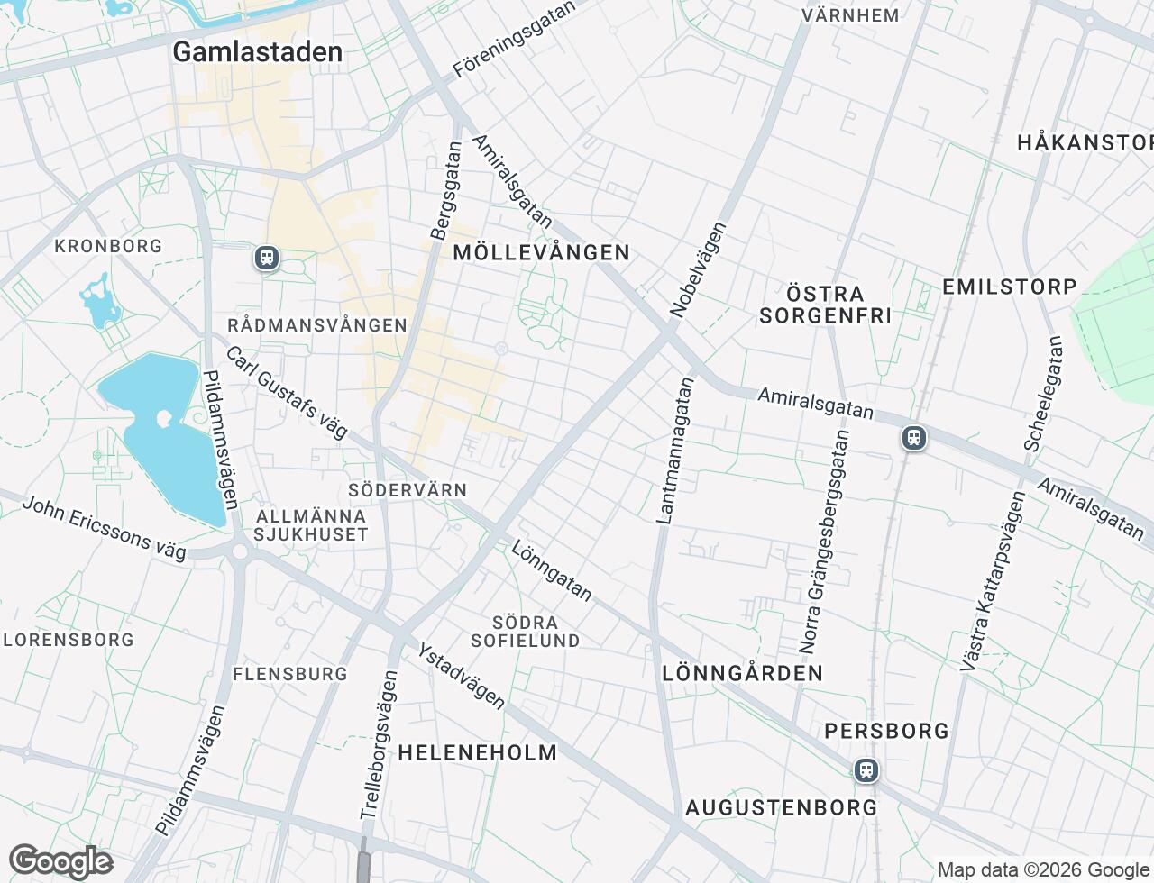 Karta över Nobelvägen 73B i 33 Malmö