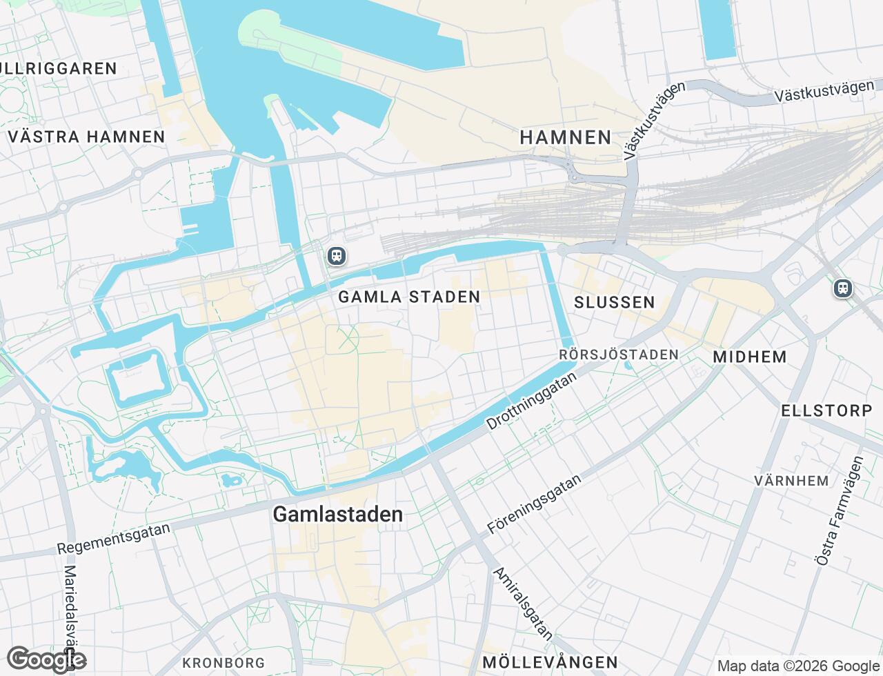 Karta över Kattsundsgatan 20 i 26 Malmö