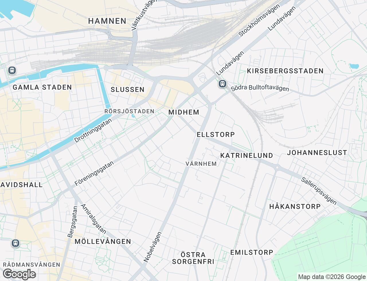 Karta över Zenithgatan 40 i 14 Malmö
