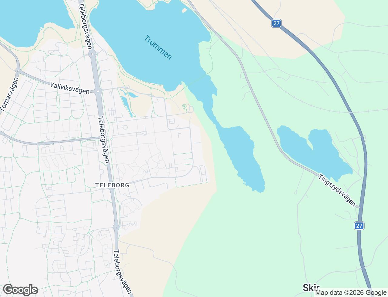 Karta över Stallvägen 42B i 56 Växjö