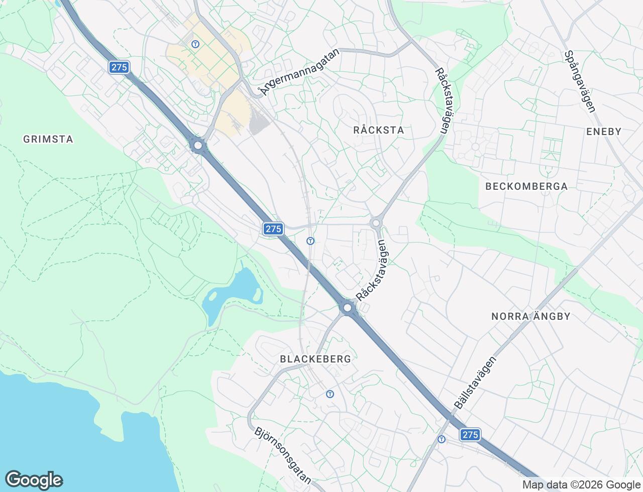 Karta över Vemdalsgatan 53 i 74 Vällingby