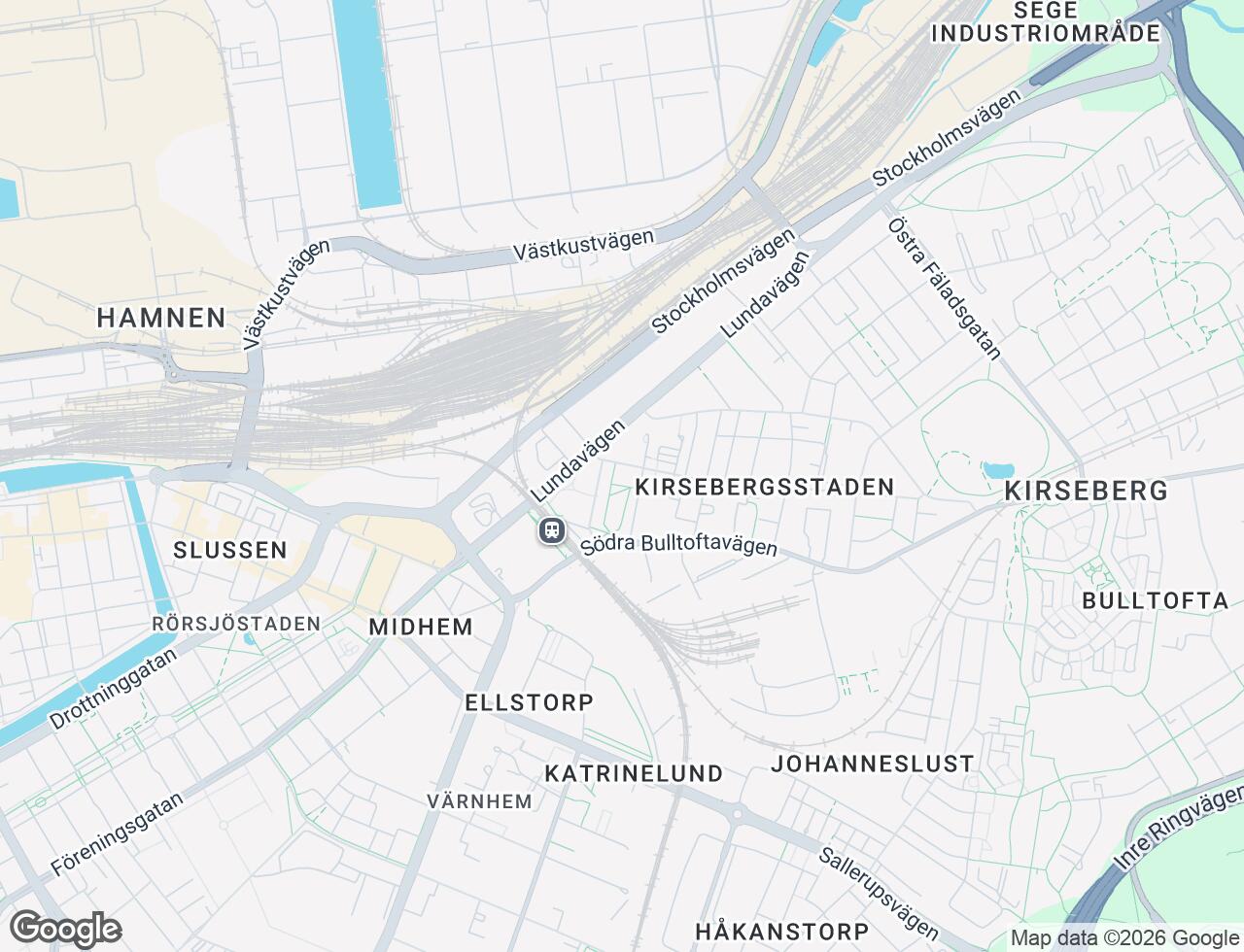 Karta över Vattenverksvägen 5 i 21 Malmö