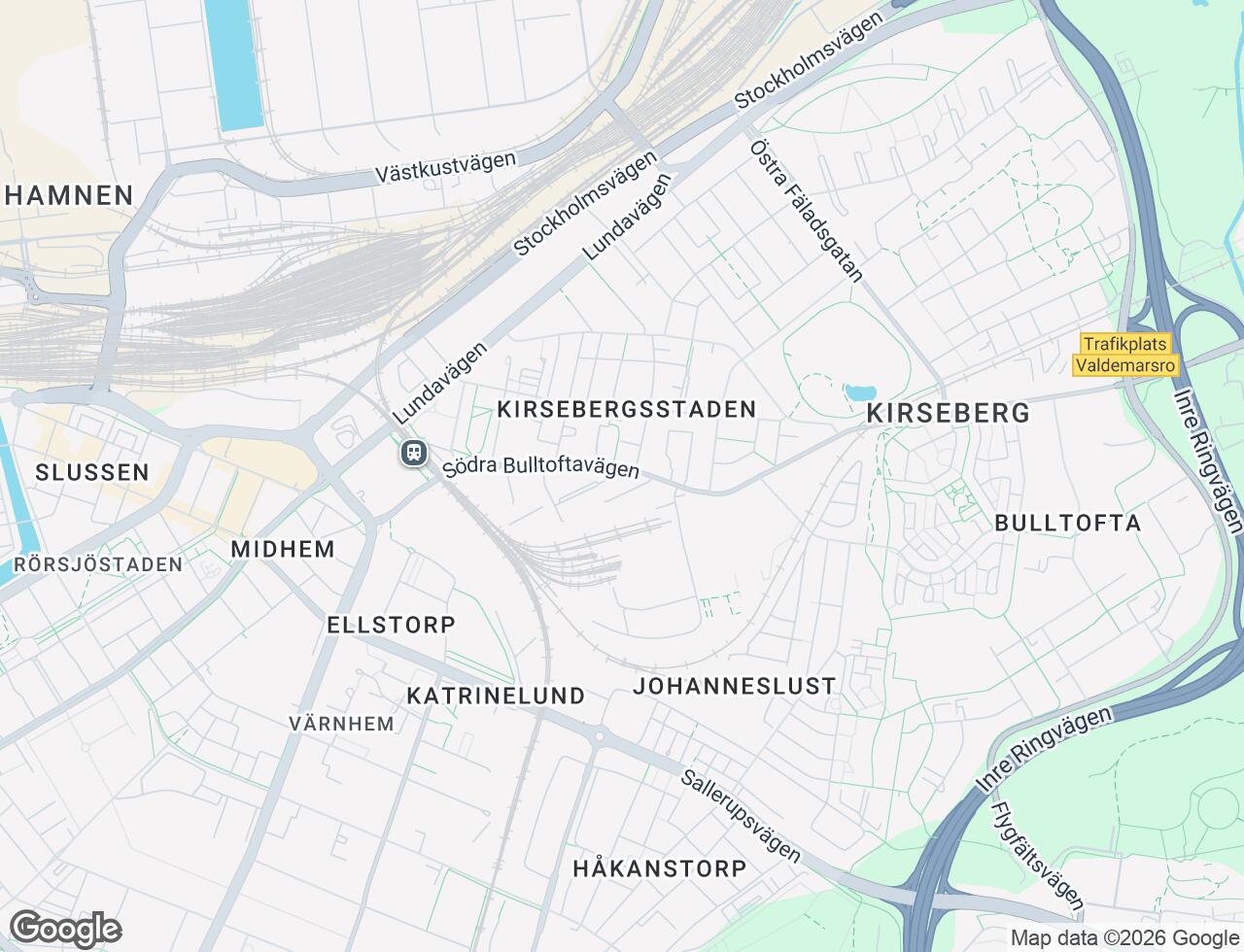 Karta över Östergårdsgatan 2A i 22 Malmö