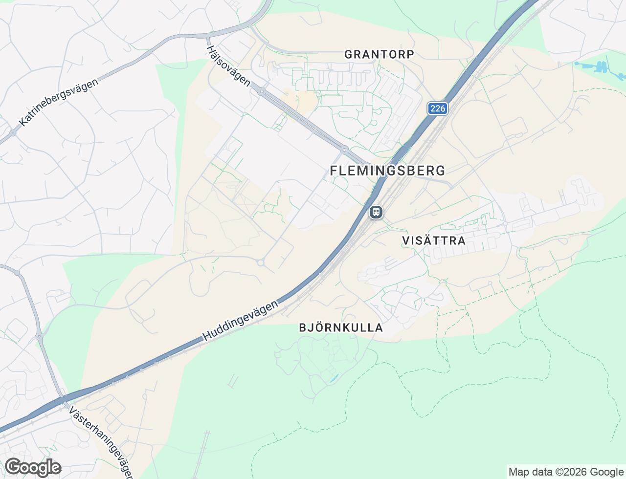 Karta över Forskarvägen 7 i 52 Huddinge